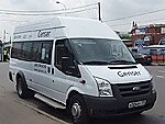 Бесплатный автобус Genser в пункт аренды автомобилей АрендаАвто-жлз на Новорязанском шоссе